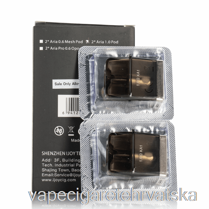 Vape Hrvatska Ijoy Aria Replacement Pods 1.0ohm Pods